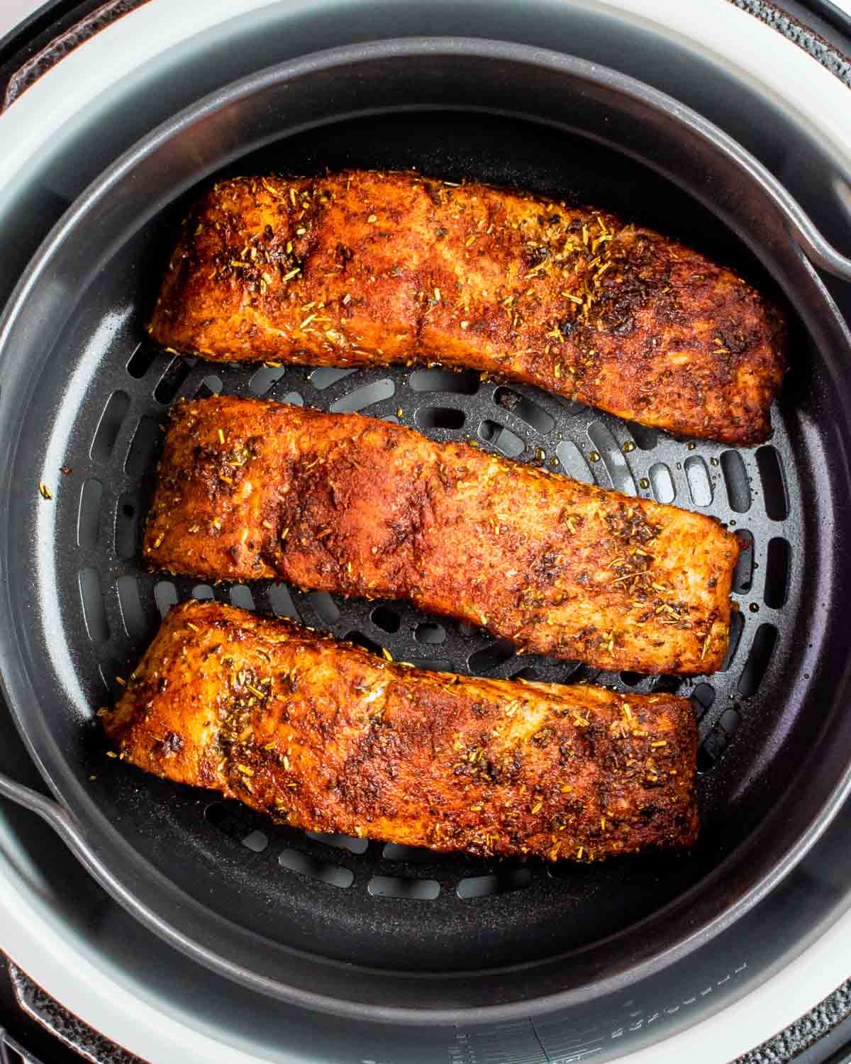 lemon fillets in an air fryer.