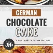 pin for german chocolate cake.