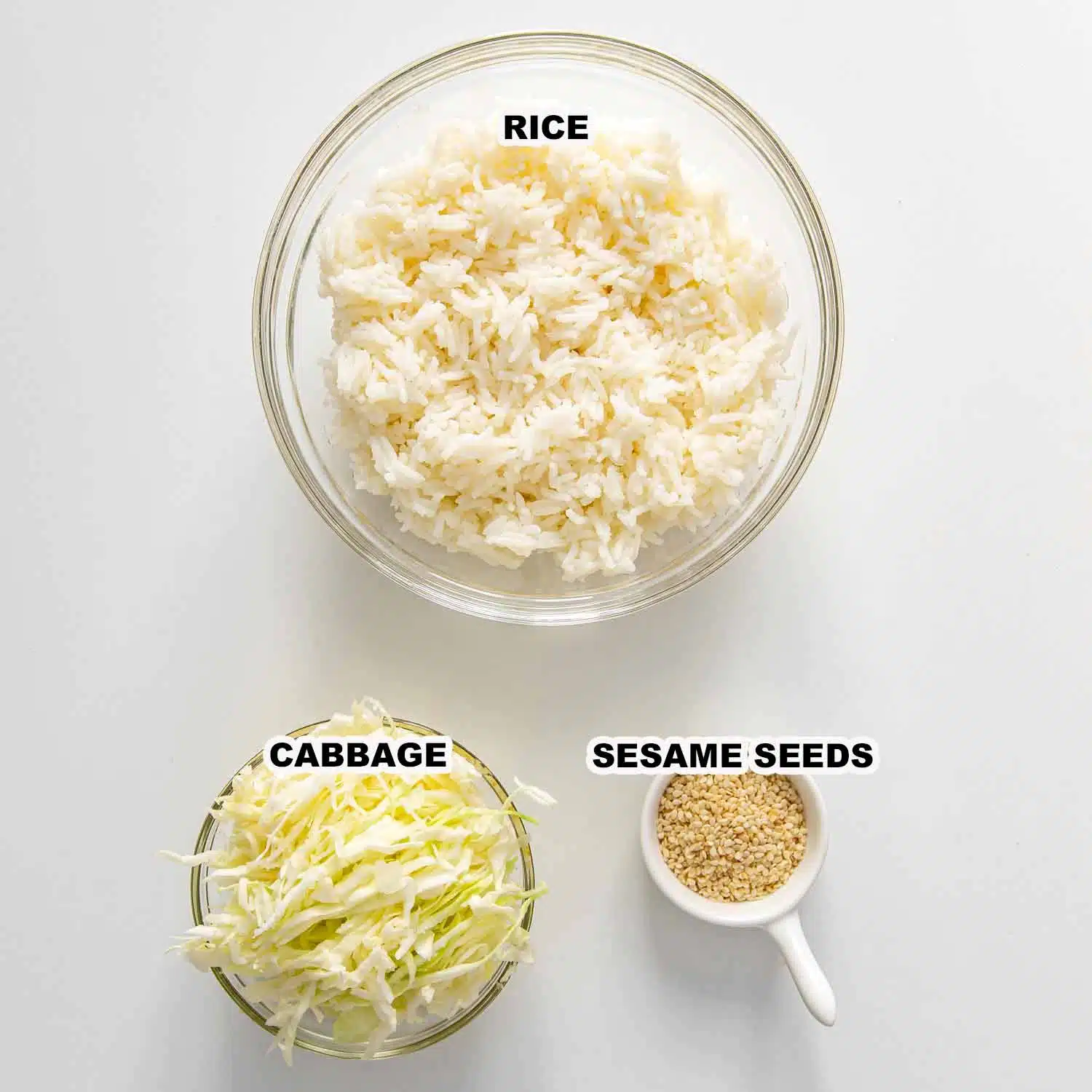 ingredients needed to make chicken katsu with tonkatsu sauce.