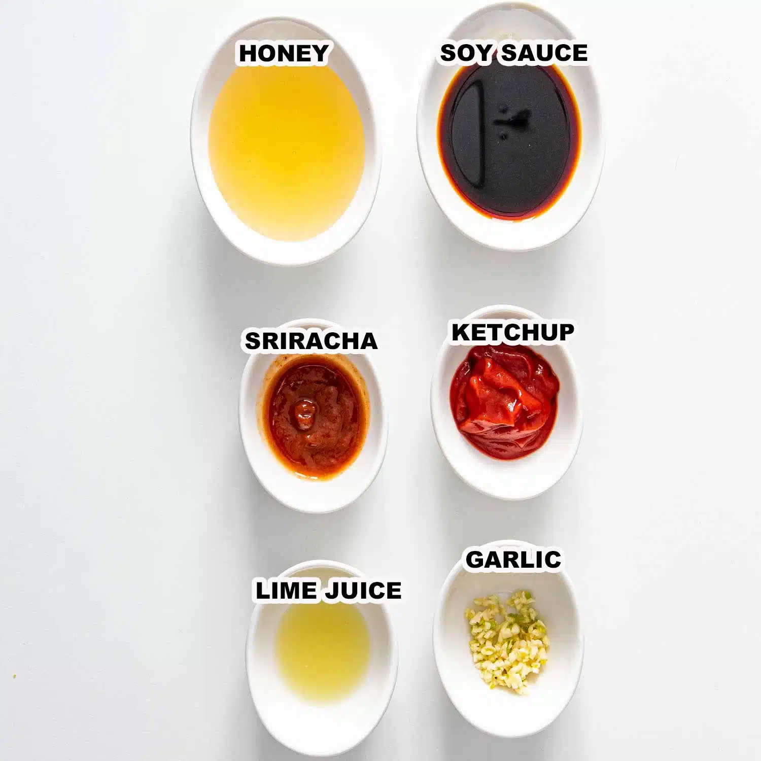 ingredients needed to make crispy honey chili chicken.